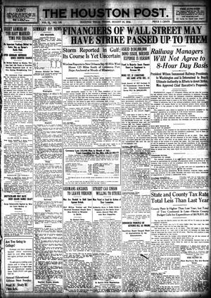 The Houston Post. (Houston, Tex.), Vol. 31, No. 136, Ed. 1 Friday, August 18, 1916