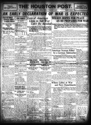 The Houston Post. (Houston, Tex.), Vol. 31, No. 308, Ed. 1 Tuesday, February 6, 1917