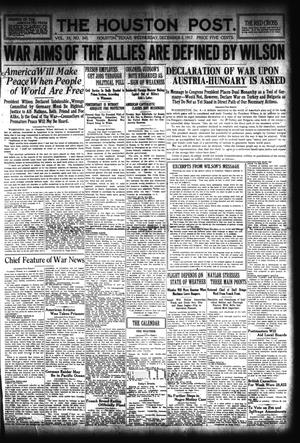 The Houston Post. (Houston, Tex.), Vol. 33, No. 245, Ed. 1 Wednesday, December 5, 1917