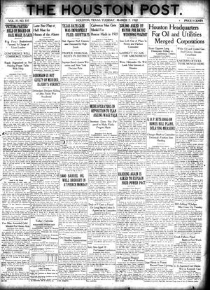 The Houston Post. (Houston, Tex.), Vol. 37, No. 337, Ed. 1 Tuesday, March 7, 1922