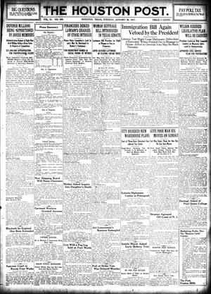 The Houston Post. (Houston, Tex.), Vol. 31, No. 300, Ed. 1 Tuesday, January 30, 1917