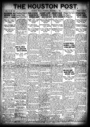 The Houston Post. (Houston, Tex.), Vol. 37, No. 262, Ed. 1 Thursday, December 22, 1921