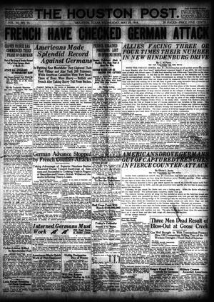 The Houston Post. (Houston, Tex.), Vol. 34, No. 55, Ed. 1 Wednesday, May 29, 1918