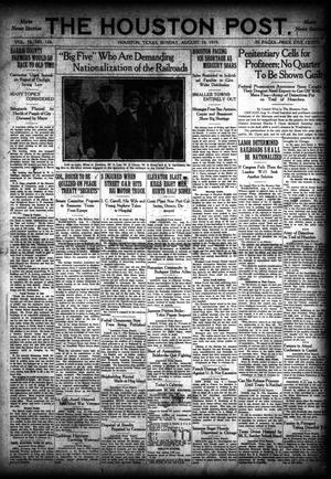 The Houston Post. (Houston, Tex.), Vol. 35, No. 128, Ed. 1 Sunday, August 10, 1919