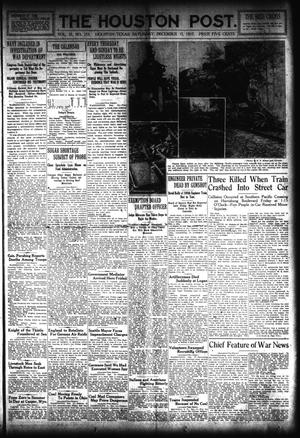 Primary view of object titled 'The Houston Post. (Houston, Tex.), Vol. 33, No. 255, Ed. 1 Saturday, December 15, 1917'.