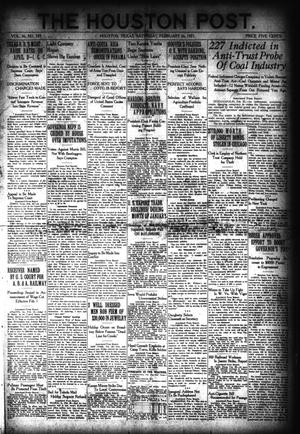 The Houston Post. (Houston, Tex.), Vol. 36, No. 329, Ed. 1 Saturday, February 26, 1921