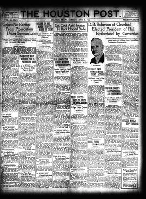 The Houston Post. (Houston, Tex.), Vol. 38, No. 63, Ed. 1 Tuesday, June 6, 1922