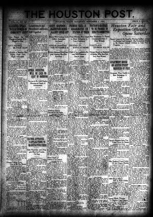 The Houston Post. (Houston, Tex.), Vol. 37, No. 215, Ed. 1 Saturday, November 5, 1921