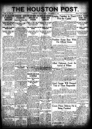The Houston Post. (Houston, Tex.), Vol. 34, No. 246, Ed. 1 Friday, December 6, 1918