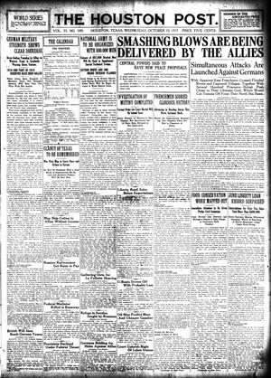 The Houston Post. (Houston, Tex.), Vol. 33, No. 189, Ed. 1 Wednesday, October 10, 1917