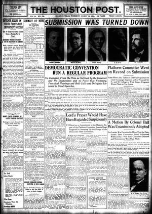 The Houston Post. (Houston, Tex.), Vol. 31, No. 128, Ed. 1 Thursday, August 10, 1916