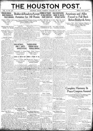 The Houston Post. (Houston, Tex.), Vol. 34, No. 299, Ed. 1 Tuesday, January 28, 1919