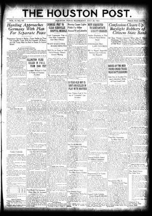 The Houston Post. (Houston, Tex.), Vol. 37, No. 107, Ed. 1 Wednesday, July 20, 1921