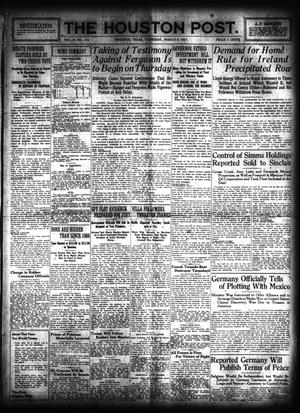 The Houston Post. (Houston, Tex.), Vol. 31, No. 338, Ed. 1 Thursday, March 8, 1917
