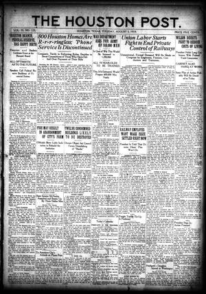 The Houston Post. (Houston, Tex.), Vol. 35, No. 123, Ed. 1 Tuesday, August 5, 1919