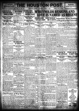 The Houston Post. (Houston, Tex.), Vol. 33, No. 59, Ed. 1 Saturday, June 2, 1917