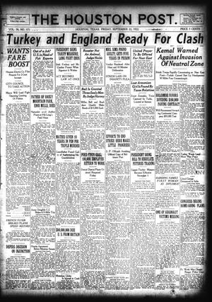 The Houston Post. (Houston, Tex.), Vol. 38, No. 171, Ed. 1 Friday, September 22, 1922