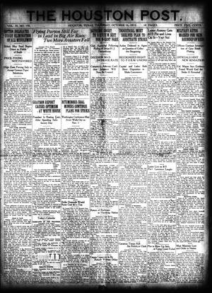 The Houston Post. (Houston, Tex.), Vol. 35, No. 195, Ed. 1 Thursday, October 16, 1919
