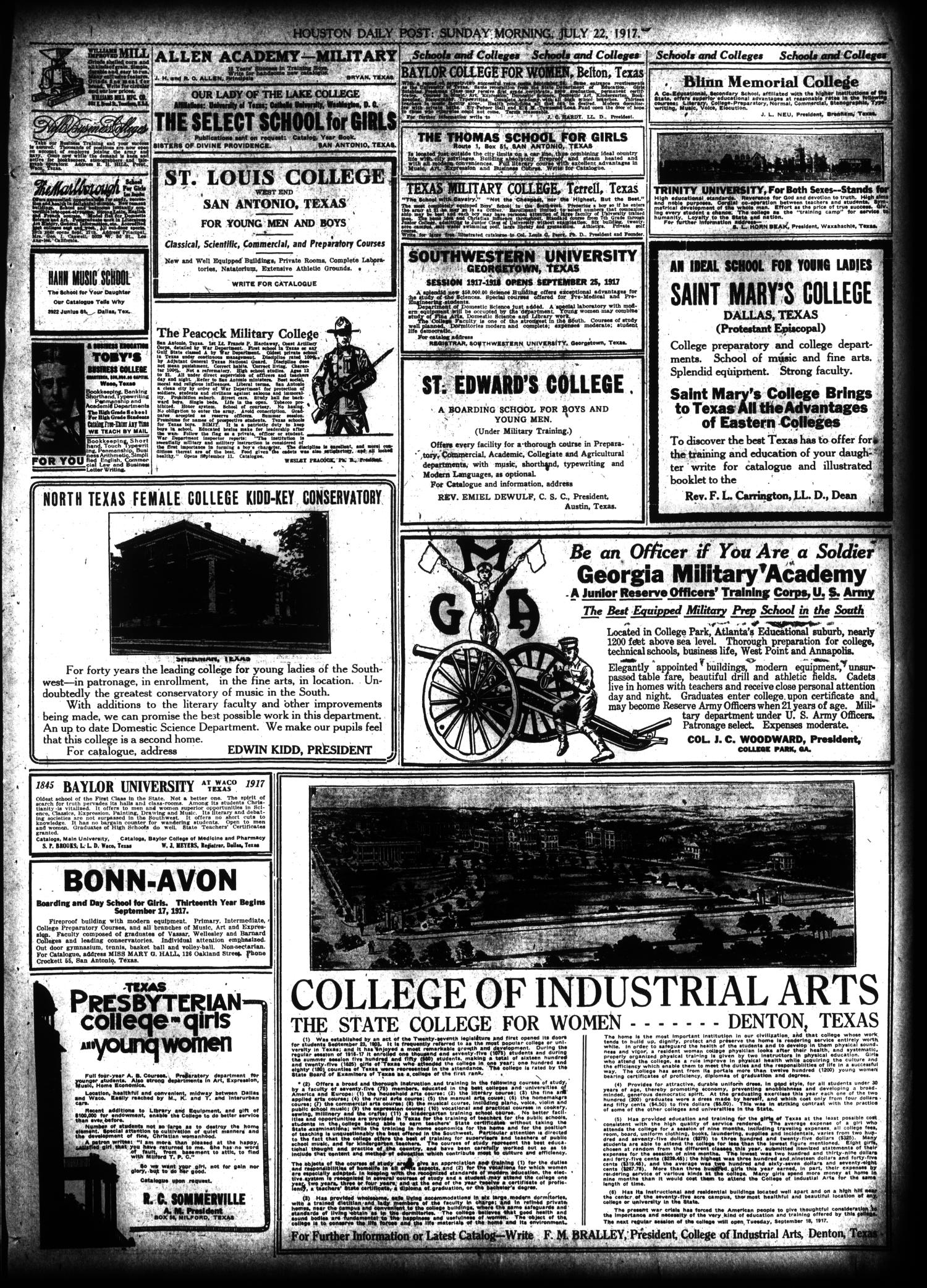 The Houston Post. (Houston, Tex.), Vol. 33, No. 109, Ed. 1 Sunday, July 22, 1917
                                                
                                                    [Sequence #]: 27 of 56
                                                