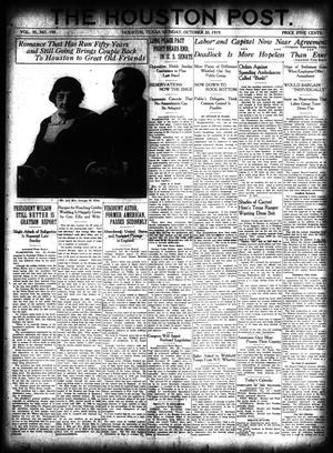 The Houston Post. (Houston, Tex.), Vol. 35, No. 199, Ed. 1 Monday, October 20, 1919