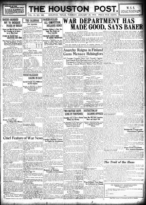 The Houston Post. (Houston, Tex.), Vol. 33, No. 300, Ed. 1 Tuesday, January 29, 1918