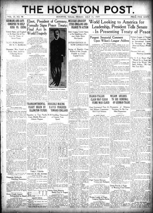 The Houston Post. (Houston, Tex.), Vol. 35, No. 98, Ed. 1 Friday, July 11, 1919