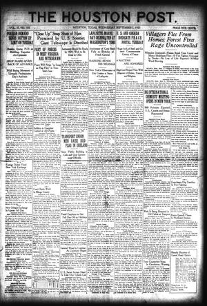 The Houston Post. (Houston, Tex.), Vol. 37, No. 156, Ed. 1 Wednesday, September 7, 1921