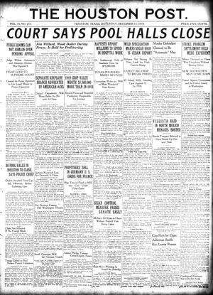The Houston Post. (Houston, Tex.), Vol. 35, No. 253, Ed. 1 Saturday, December 13, 1919