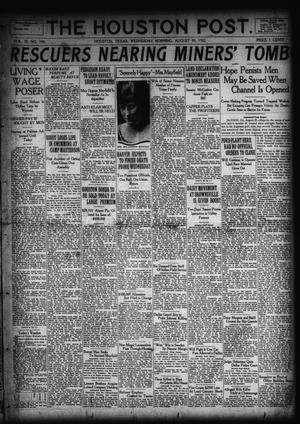 The Houston Post. (Houston, Tex.), Vol. 38, No. 148, Ed. 1 Wednesday, August 30, 1922