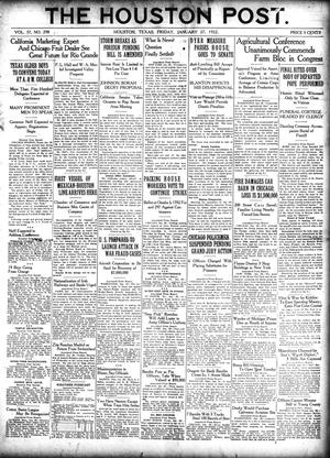 The Houston Post. (Houston, Tex.), Vol. 37, No. 298, Ed. 1 Friday, January 27, 1922