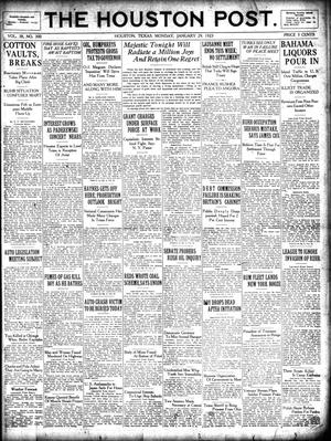The Houston Post. (Houston, Tex.), Vol. 38, No. 300, Ed. 1 Monday, January 29, 1923