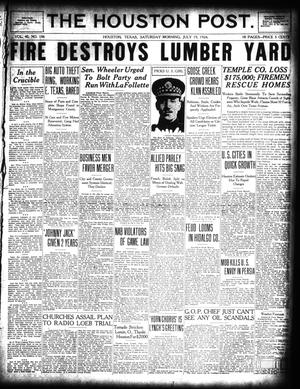 The Houston Post. (Houston, Tex.), Vol. 40, No. 106, Ed. 1 Saturday, July 19, 1924