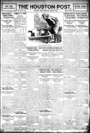The Houston Post. (Houston, Tex.), Vol. 30, No. 333, Ed. 1 Wednesday, March 1, 1916
