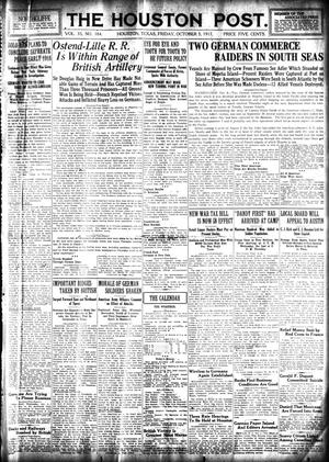 The Houston Post. (Houston, Tex.), Vol. 33, No. 184, Ed. 1 Friday, October 5, 1917