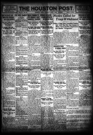 The Houston Post. (Houston, Tex.), Vol. 31, No. 58, Ed. 1 Thursday, June 1, 1916