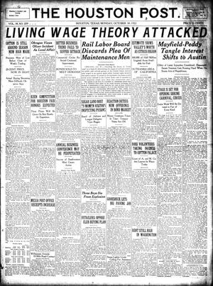 The Houston Post. (Houston, Tex.), Vol. 38, No. 209, Ed. 1 Monday, October 30, 1922