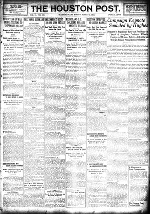 The Houston Post. (Houston, Tex.), Vol. 31, No. 119, Ed. 1 Tuesday, August 1, 1916