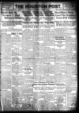 The Houston Post. (Houston, Tex.), Vol. 31, No. 197, Ed. 1 Wednesday, October 18, 1916