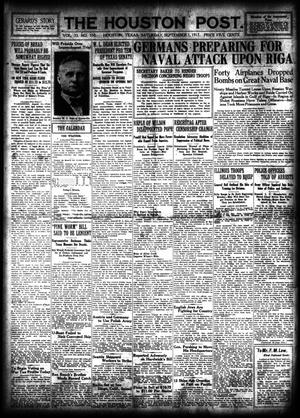 The Houston Post. (Houston, Tex.), Vol. 33, No. 150, Ed. 1 Saturday, September 1, 1917