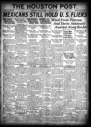 The Houston Post. (Houston, Tex.), Vol. 35, No. 137, Ed. 1 Tuesday, August 19, 1919