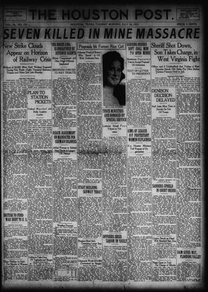 The Houston Post. (Houston, Tex.), Vol. 38, No. 105, Ed. 1 Tuesday, July 18, 1922