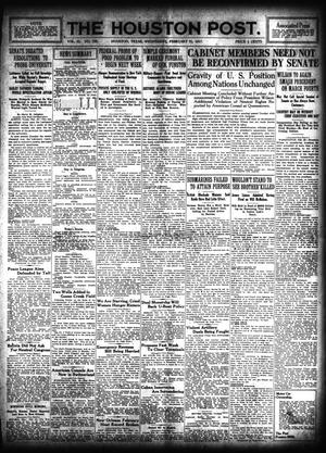 The Houston Post. (Houston, Tex.), Vol. 31, No. 323, Ed. 1 Wednesday, February 21, 1917