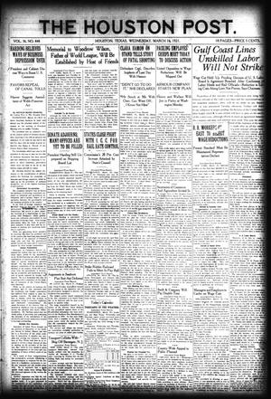 The Houston Post. (Houston, Tex.), Vol. 36, No. 448, Ed. 1 Wednesday, March 16, 1921