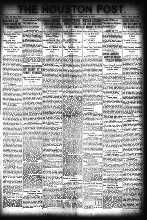 The Houston Post. (Houston, Tex.), Vol. 36, No. 311, Ed. 1 Tuesday, February 8, 1921