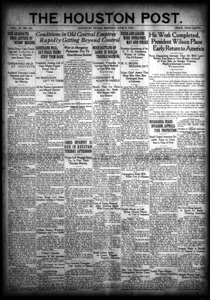 The Houston Post. (Houston, Tex.), Vol. 35, No. 66, Ed. 1 Monday, June 9, 1919