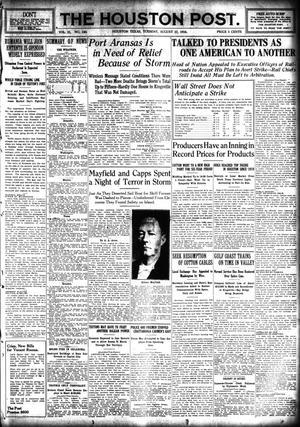 The Houston Post. (Houston, Tex.), Vol. 31, No. 140, Ed. 1 Tuesday, August 22, 1916