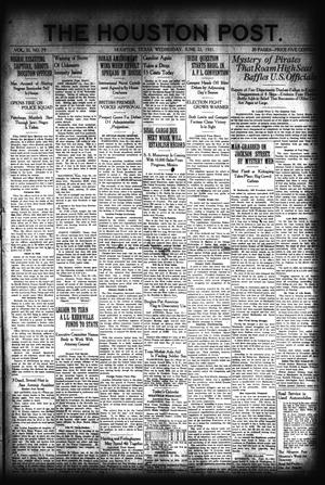The Houston Post. (Houston, Tex.), Vol. 37, No. 79, Ed. 1 Wednesday, June 22, 1921