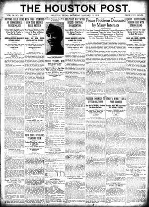 The Houston Post. (Houston, Tex.), Vol. 34, No. 282, Ed. 1 Saturday, January 11, 1919