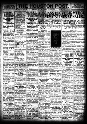 The Houston Post. (Houston, Tex.), Vol. 33, No. 100, Ed. 1 Friday, July 13, 1917