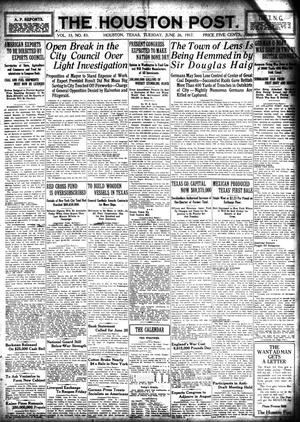 The Houston Post. (Houston, Tex.), Vol. 33, No. 83, Ed. 1 Tuesday, June 26, 1917